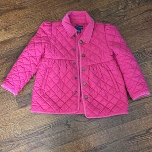 Ralph Lauren Pink Quilted Kids Puffer Jacket